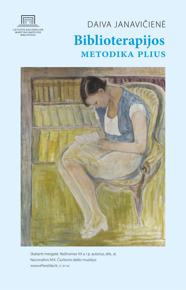 Biblioterapijos metodika PLIUS leidinio viršelis